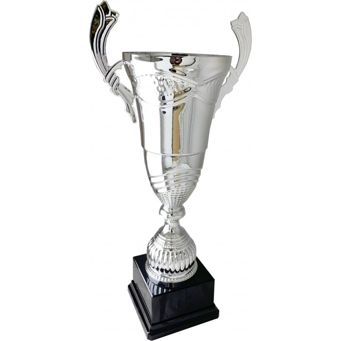 X LARGE TALL SILVER METAL HANDLED TROPHY CUP AVAILABLE IN 3 SIZES